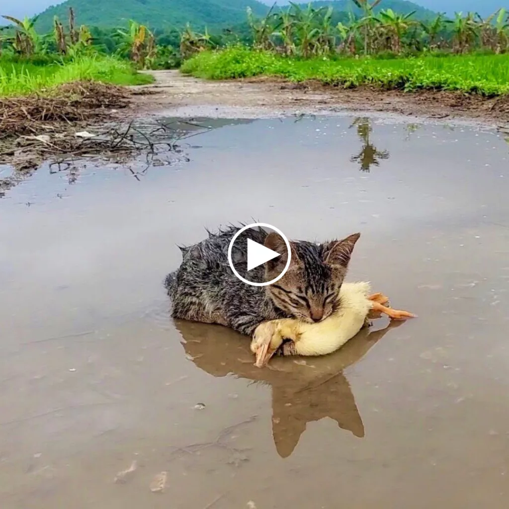 Lying by the water’s edge, the forlorn kitten clung tightly to you, unwilling to let go. Fortunately, it was discovered and rescued just in time.