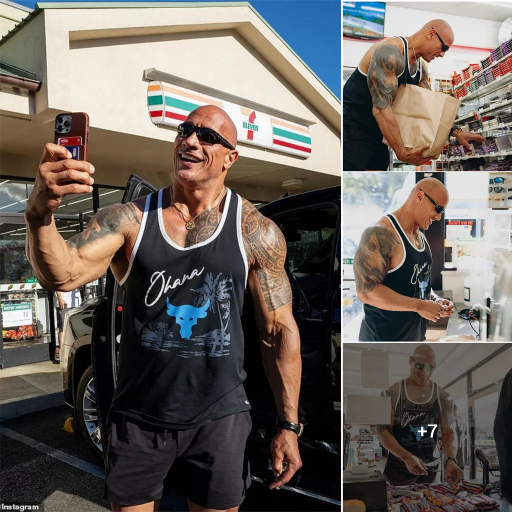 Dwayne Johnson buys up supply of Snickers bars at Hawaii 7-Eleven location to make up for shoplifting them when he was younger